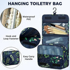 BAGAIL 9 Set Packing Cubes with Packing List Luggage Packing Organizers for Travel Accessories (Navy leaf)