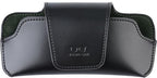 Car Sunglasses Holder for Car Visor Vegan Leather Auto Eyeglass Case with Clip Automotive Interior Visor Accessories