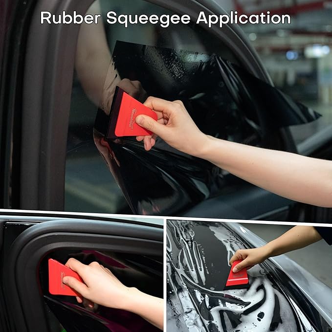 NEWISHTOOL Profi Window Tint Kit Vinyl Wrap Tool, Car Window Tint Tools Felt Squeegee for Vinyl, Sprayer Bottle, Micro Tucking Squeegee, Rubber PPF Tools Razor Scraper and Safety Cutter Knife Tint Kit