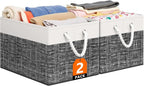 StorageTastic Storage Bin,Collapsible Storage Basket For Organizing,Large Storage Boxes With Rope Handles,Storage Containers,