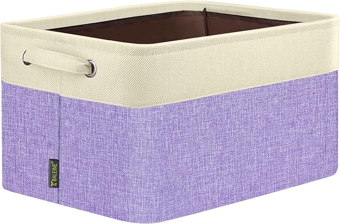 BALEINE 1 Pack Fabric Closet Storage Bins for Shelves, Linen Closet Organizers and Storage, Decorative Baskets for Organizing