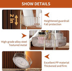 YCIA&DONE 360 Rotating Makeup Organizer and Storage for Vanity Bathroom Countertop, High Capacity Cosmetic Skincare Perfume O