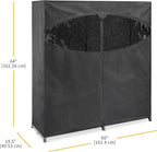 Whitmor Extra-Wide Portable Clothes Closet - 60 Inches Wide - Store Seasonal Clothing - Black