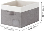 GRANNY SAYS Storage Baskets for Shelves, Fabric Storage Bins for Clothes, Closet Organization Bins, Collapsible Storage Bins 