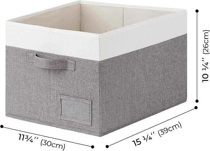 GRANNY SAYS Storage Baskets for Shelves, Fabric Storage Bins for Clothes, Closet Organization Bins, Collapsible Storage Bins 