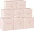 Criusia Storage Cubes - 13 Inch Heavy Duty Fabric Storage Bins for Shelves Closet Cube Organizer - 8 Pack Collapsible Cube St