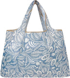 allydrew Large Foldable Tote Nylon Reusable Grocery Bags, 6 Pack