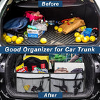 Deosk Car Trunk Organizer for SUV, Car Organizers and Storage with 6 Pocket, Car Accessories for Women/Men 70L Waterproof