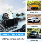 Aunginsy Dashboard Phone Holder Compatible with Ford Maverick 2022 2023 2024, Car 8-inch Navigation Screen Upper Panel Fixed Clip with Mobile Phone Stand/Walkie Talkie Bracket/Radio Mount Accessories