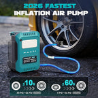 5X Faster Tire Inflator Portable Air Compressor, 160PSI Cordless Air Pump Compatible with Makita 18V Battery with Digital Pressure Gauge, LED Light, Deflator & Auto Shut-Off for Car, Motorcycle, Truck