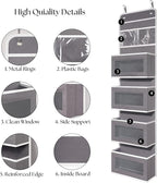 Giraffe Creation Over Door Organizer with 4 Large Capacity Pockets, Hanging Organizer Storage for Closet Bathroom Nursery Bed