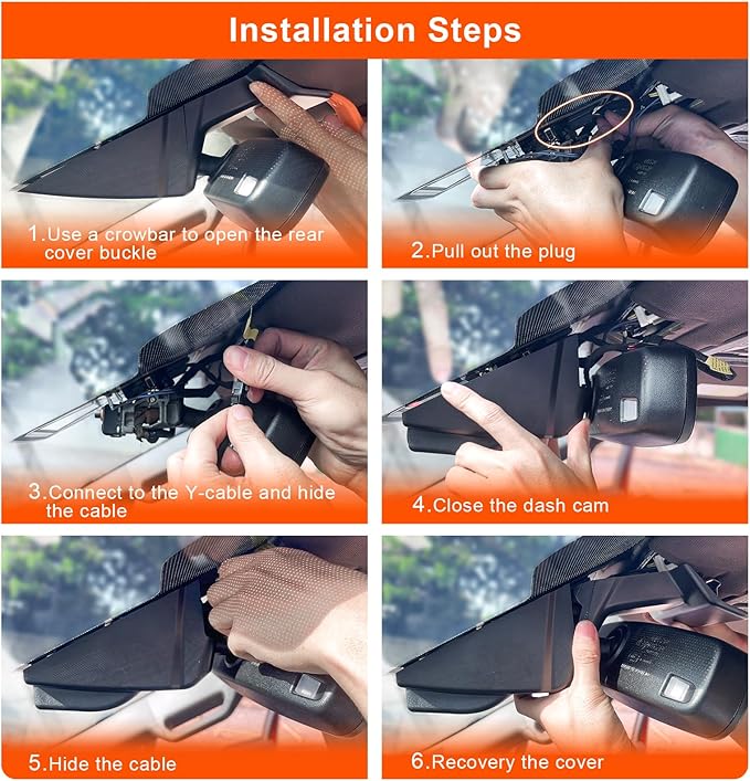 Dash Cam 4K Custom fit for Ford F150 2015-2020 F250/F350/F450 Super Duty 2017-2019 XLT Lariat King Ranch Raptor Limited Plati
