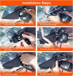 Front 4K & Rear 1080p Dash Cam Custom for Ford F150 2015-2020 F250/F350/F450 Super Duty 2017-2019 XLT Lariat King Ranch Rapto