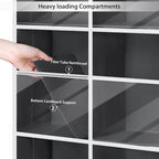 Univivi Over The Door Organizer, 6 Tiers Behind Door Storage with Clear Deep Pockets Hanging Organizer for Closet, Bedroom, N