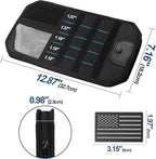 Car Visor Organizer with Zipper Multi-Pockets & Sunglass Holder Molle Car Sun Visor Organizer Universal Fit for Trucks, SUVs, Jeeps & Patrol Vehicles