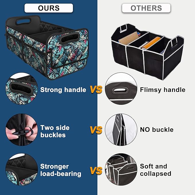 Deosk Car Trunk Organizer for SUV, Car Organizers and Storage with 6 Pocket, Car Accessories for Women/Men 50L Waterproof