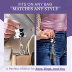 Women’s Bag Charm Key Finder, Car Keychain Hook, Cute Purse Organizer & Tote Bag Accessories, Gifts for Mom - Original