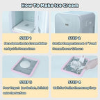 Ice Cream Roll Maker Rolled Ice Cream Machine, Sweet Spot Pan, Instant Cold Plate, Ideal for Making Rolled Ice Cream Soft Serve Slushies Frozen Yogurt Sorbet and Gelato (Lavender)
