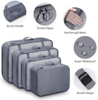 Mossio 9 Set Packing Cubes with Shoe Bag & Electronics Bag - Luggage Organizers Suitcase Travel Accessories