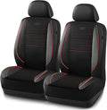 Skechers Air-Cooled Memory Foam Seat Covers,Mesh Thick Car Seat Covers,Piping Leather Car Seat Covers Front Seats,Airbag Comp