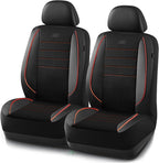 Skechers Air-Cooled Memory Foam Seat Covers,Mesh Thick Car Seat Covers,Piping Leather Car Seat Covers Front Seats,Airbag Comp
