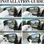 LivTee Blind Spot Car Mirror, Oval HD Glass Frameless Convex Side Mirror Blindspot, Reusable 360° Wide Angle Rear View Car Mirrors with Powerful Adjustable Suction Cup - Exterior Mirrors