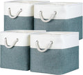 Temary 4Pack Storage Cubes 11x11 Cube Storage Bins Basket for Organizing Home, Closet, Office, Decorative Baskets with Rope H