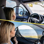 Bayan 2 Pack Car Side Window Screen Covers for Camping Car Side Window Sun Shade Driver Side Window Bug Screen-Fit Sedans and Compact SUVs Like Toyota Highlander SUV, CRV, RAV4