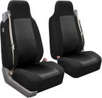 FH Group Car Seat Cover Rear Set Striking Striped Car Seat Covers with Rear Split Bench, Universal Fit Interior Accessories f