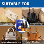 Leather Purse Cleaner & Conditioner Kit – Non-Darkening Leather Care for Handbags, Wallets & Designer Bags – Cleans, Restores