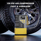 Portable Car Jump Starter with Air Compressor for Emergencies,3000A Peak and 150 PSI Max,for 12L Gas & 10L Diesel