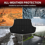 LASFIT Trunk Mat for Toyota Camry 2018-2026 & for Toyota Avalon 2019-2022, All Weather TPE Custom Fit Easy Clean Trunk Liner for Camry 2018-2025 Hybrid/L/LE/SE/TRD/XLE/XSE, Black