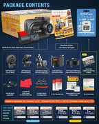 ROVE R2-4K DUAL Dash Cam Front and Rear, STARVIS 2 Sensor, FREE 128GB Card Included, 5G WiFi - up to 20MB/s Fastest Download 