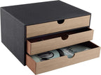 Fashion Multicolor Collocation Leather Desk Organizer File Cabinet Executive Office Supplies Desktop Filing A4 Contract Docum