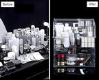 Clear Large Acrylic Makeup Organizer With Lid Cosmetic Storage Drawers Portable Makeup Organizers Dustproof And Waterproof Bo