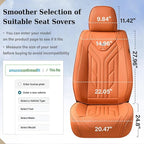 Coverado Car Seat Covers Full Set, Automotive Seat Covers Car Seat Protector Car Seat Cushion, Waterproof Leather Seat Covers