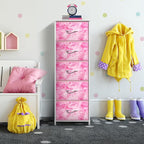 Sorbus Fabric Dresser for Kids Bedroom - Chest of 5 Drawers, Tall Storage Tower, Clothing Organizer, for Closet, for Playroom