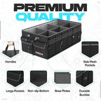 FORTEM Trunk Organizer For SUV Car Trunk Organizer, Foldable Storage, Car Accessories for Women Men, Collapsible Bag, Perfect C