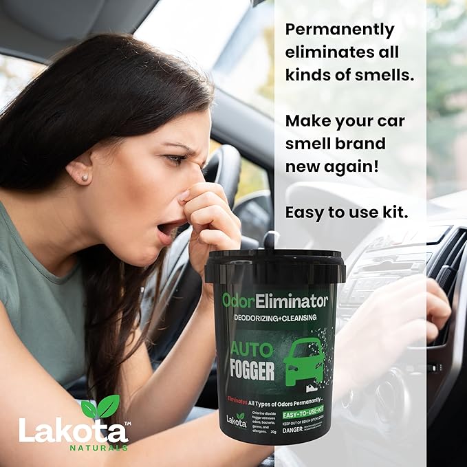 Chlorine Dioxide Fogger Deodorizing Kit, Car Bomb Odor Eliminator, Smoke Smell Remover For Car, Scent Bomb Air Freshener & De