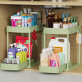 Ukeetap 2 Pack Multi-Purpose Pull-Out Storage Organizers, Under Sink Organizers and Storage for Bathroom & Kitchen, Under Cab