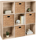 Best Choice Products 9-Cube Storage Organizer, 13.5in Shelf Opening, Bookcase, Display Shelf, Customizable w/ 3 Removable Bac