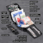78 PCS IFAK Trauma Kit with Tourniquet, 6-Inch Israeli Bandage, Splint, Tactical First Aid Kit for Car, Camping, Hiking and T