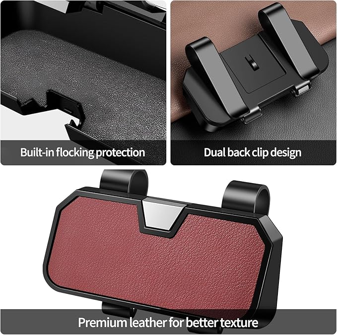 Sunglasses Holder for Car Visor Leather Eyeglasses Organizer Case for BMW X3 X5 X7 X1 3 4 2 5 Series Accessories