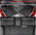 Floor Mats Compatible with 2016-2025 2026 Dodge Durango 7 Seats Cargo Mat Back Seat Cover Protector 2024 Durango Accessories (Fit 7 Seats, 3rd Row Backrest Mats+Trunk Mat+Floor Mats)