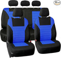 FH Group Automotive Car Seat Covers Full Set Premium 3D Air Mesh Front Seat Covers, Airbag Compatible & Split Bench Cover Uni