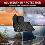 LASFIT Floor Mats for Lexus RX 2022 2021 2020 2019 2018 2017 2016 RX350 RX450h, All Weather Floor Liners Custom Fit TPE Car Mats Front & Rear Mats, Black