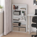 Furinno Basic Book Shelf, 5-Tier Bookshelf, Storage Organizer Bookcase with Open Shelf, 7 x 24 x 44, for Living Room, Bedroom