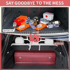 Car Trunk Organizer for Honda CR-V 2017-2022, Collapsible Sturdy Trunk Storage Container with Lid and Handle Large Leather Car