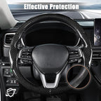 Aimato Customized Steering Wheel Cover for Honda Accord 2018-2022/Insight 2019-2022, Thin,Anti-Slip,Scratch-Resistant Exclusive Car Accessory for Honda, Bright Black