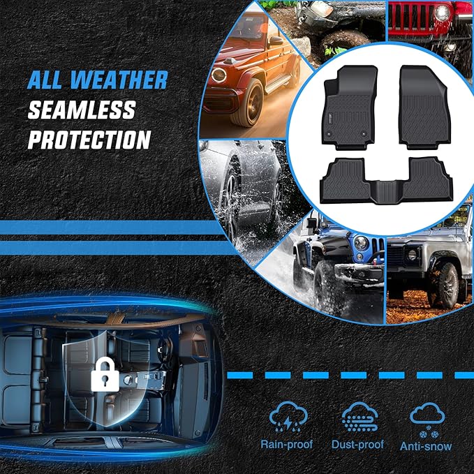 Nilight TPE Floor Mats for 2014 2015 2016 2017 2018 2019 2020 2021 2022 2023 Chevy Trax/2013-2023 Buick Encore,All Weather Custom Fit Heavy Duty Floor Liners
